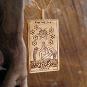 Tarot Star Card Pendant Gold