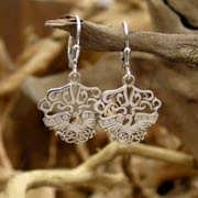 The Fire Element Earrings Silver with Cubic Zirconia