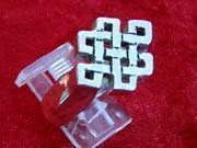 Tibetanischer Knoten Ring Silber