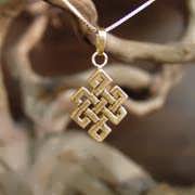 Tibetan knot Pendant Gold