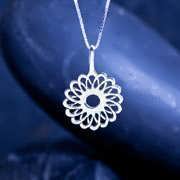 Torus Tube Pendant Silver