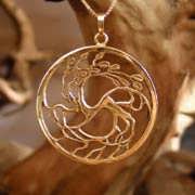 Tree of Love Gold Pendant