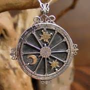 Personalisierter Trinity Talisman Silber Und Gold