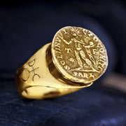 טבעת קמע אוראנוס בטלה כסף וזהב (*אזל!*)