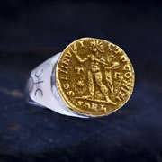 טבעת קמע אוראנוס בטלה כסף וזהב (*אזל!*)
