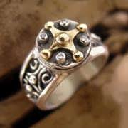 Mayan Venus Jupiter Ring Gold And Silver (*Limited Edition*)