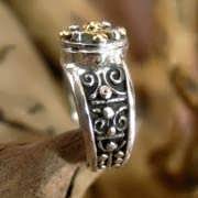 Mayan Venus Jupiter Ring Gold And Silver (*Limited Edition*)
