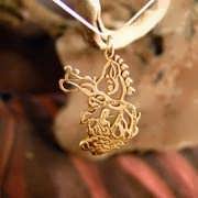 The Song of the Woods pendant Gold