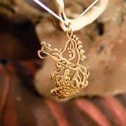 The Song of The Woods Pendant Gold