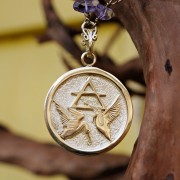 Alchemical Air Element Pendant Gold