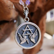 Alchemical Air Element Pendant Silver