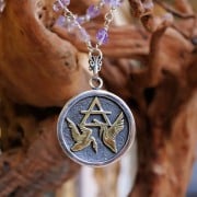 Alchemy Air Element Pendant Silver and Gold