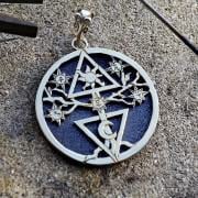 Alchemical Cosmic Tree Silver