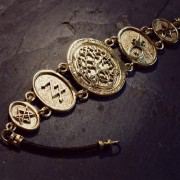 Alchemical Cosmic Tree Bracelet Gold