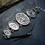 Alchemical Cosmic Tree Bracelet Silver