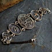 Alchemical Cosmic Tree Bracelet Silver