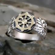 Dharma Ring Silver and Gold