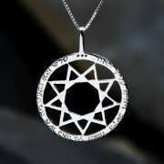 Enneagram Pendant Silver