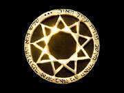 Enneagram Pendant Gold