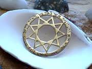 Enneagram Pendant Gold