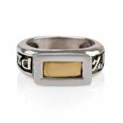 Fünf - Metall Ring - Silber