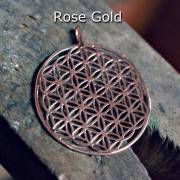 Flower of Life Pendant - Gold