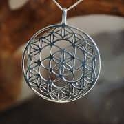 Flower and Seed of Life Silver