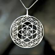 Flower and Seed of Life Silver