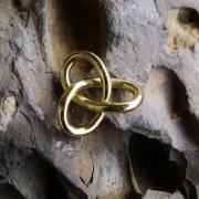 Gordian Knot Pendant Gold Big