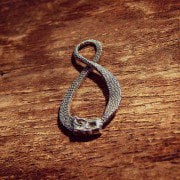 Infinity Dragon Pendant Silver