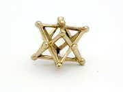 Merkaba 14 Punkte Gold Medium