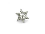 Merkaba 14 Punkte Silber Small