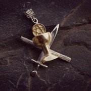 Minor Arcana Pendant Silver and Gold