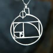 Pendentif Phi argent