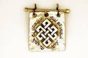 Tibetan Knot Square Gold