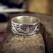 Thousand Miles Journey Ring Silver