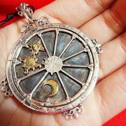 Personalisierter Trinity Talisman Silber Und Gold