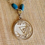 Alchemical Water Element Pendant Gold