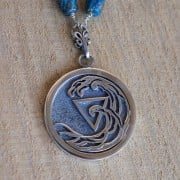 Alchemical Water Element Pendant Silver