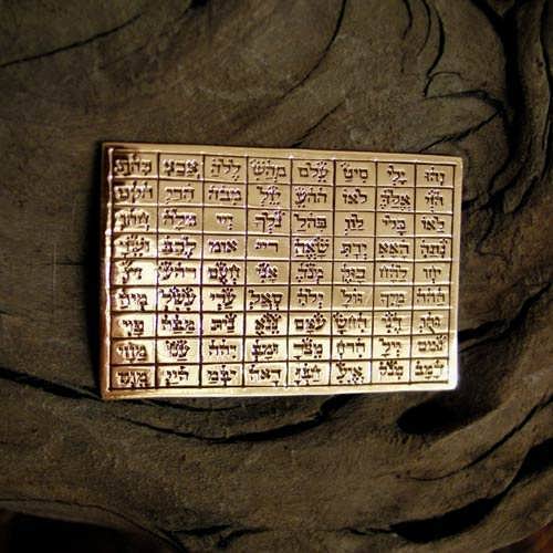 72 Names Tablet Gold