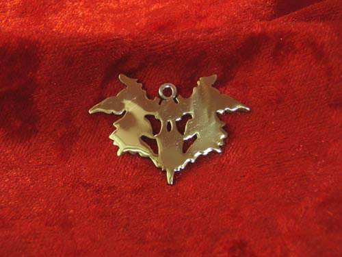 Tache de Rorschach pendentif argent