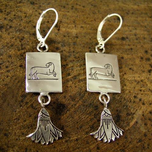 Aries Earrings Silver