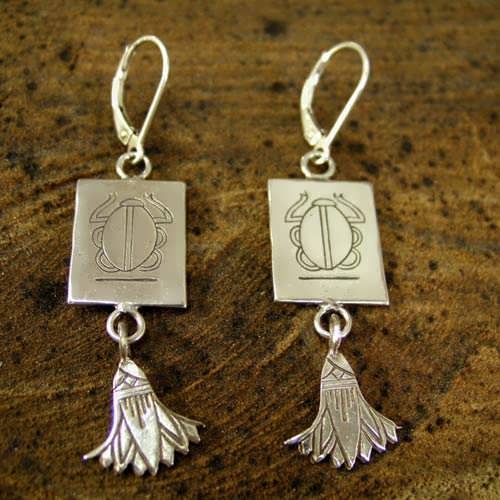 Cancer Earrings Silver