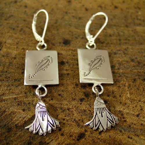 Boucles d'oreilles Scorpion argent