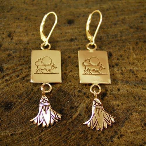 Taurus Earrings Gold