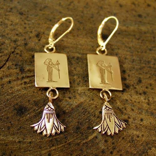 Pendientes de oro Virgo