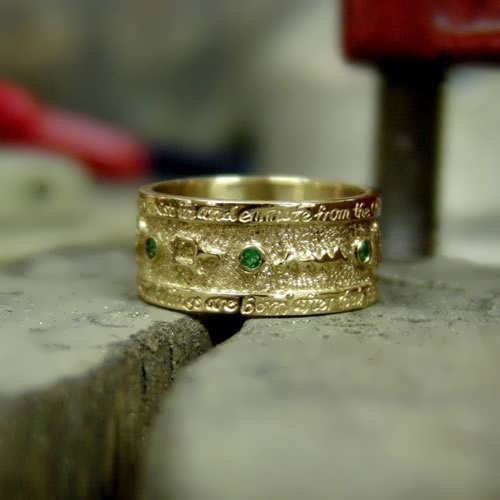 Emerald Tablet Mercury Ring Gold (*Limited Edition*)