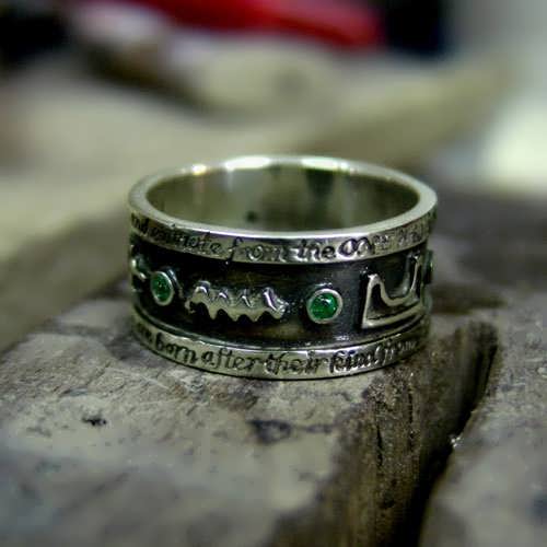 Emerald Tablet  Mercury Ring Silver (*Limited Edition*)