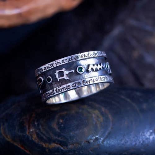 Emerald Tablet  Mercury Ring Silver (*Limited Edition*)