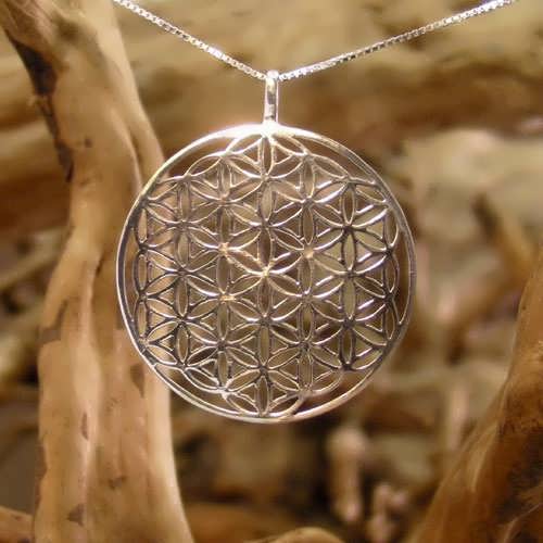 Flower of Life Pendant - Silver